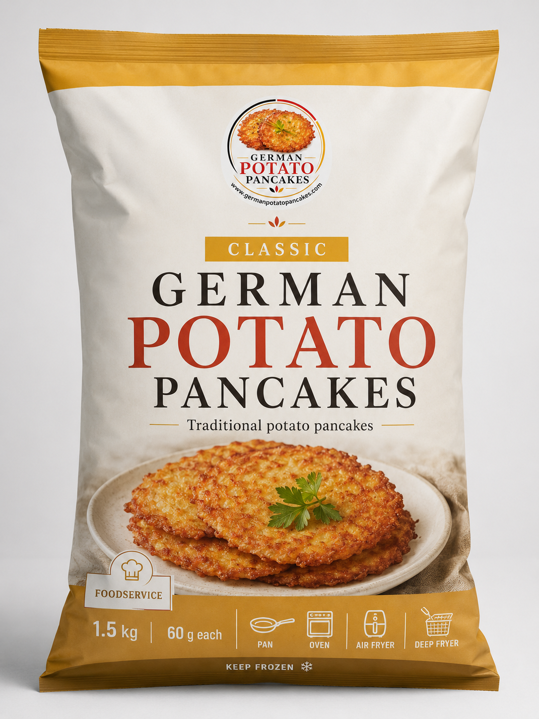 Classic German Potato Pancakes foodservice pack