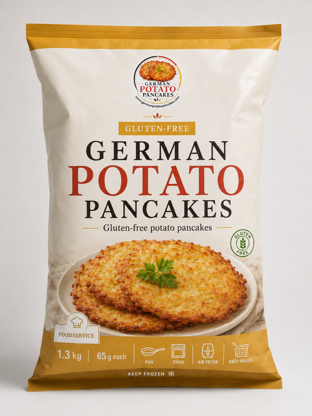 Gluten-Free German Potato Pancakes foodservice pack