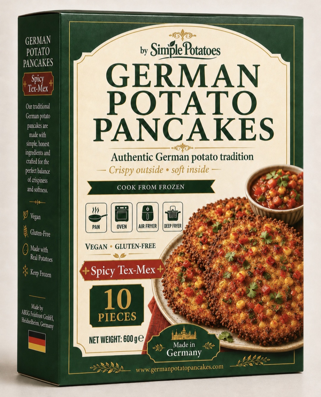 Spicy Tex-Mex Potato Pancakes